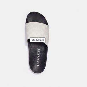 COACH Men's Signature Canvas Slides